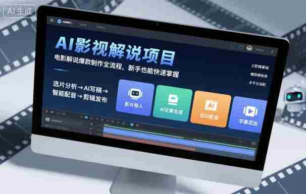 AI影视解说项目，电影解说爆款制作全流程，新手也能快速掌握-网创资源