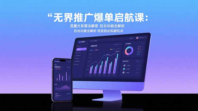（15567期）无界推广爆单启航课：流量分发算法解密 后台功能全解析 投放前必知避坑点-网创资源