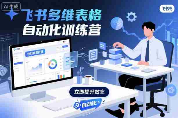 飞书多维表格自动化训练营，手把手教你告别重复处理，用多维表格开启高效办公新模式-网创资源