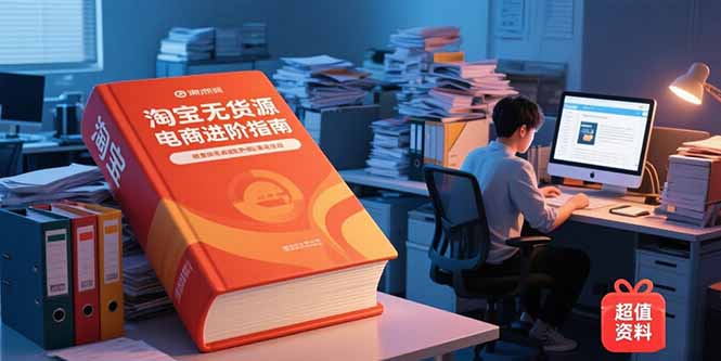 （15317期）淘宝无货源电商进阶指南，包含新人课、进阶课，配套资料，蓝海选品等-网创资源