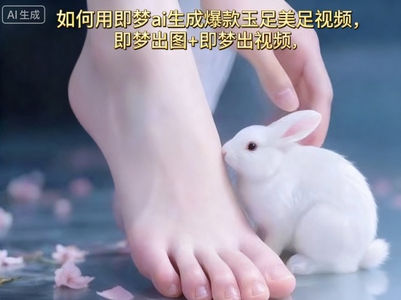 如何用即梦ai生成爆款玉足美足视频，即梦出图+即梦出视频，快速涨粉-网创资源