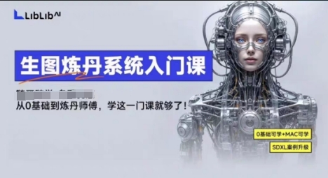 LibLibAI哩布哩布生图炼丹系统入门课，从生图到炼丹，只学这一门就够了-网创资源