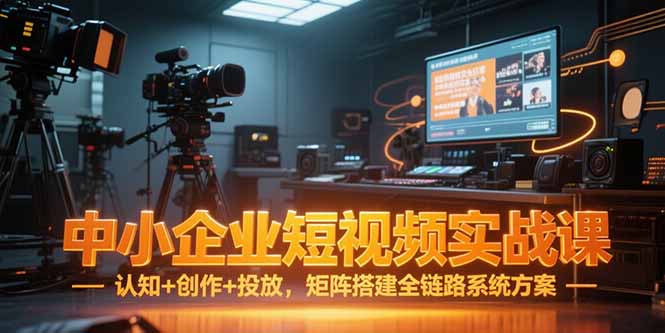 （15249期）中小企业短视频实战课，认知+创作+投放，矩阵搭建全链路系统方案-网创资源