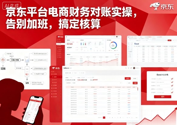 京东平台电商财务对账实操，告别加班，搞定核算-网创资源