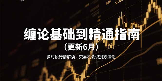 （15184期）缠论基础到精通指南（更新6月）多时段行情解读，交易机会识别方法论-网创资源