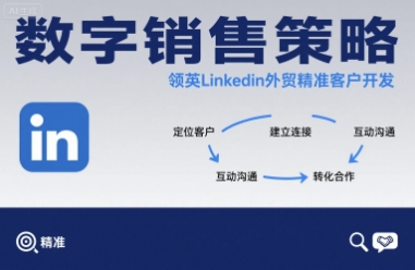 数字销售策略领英LinkedIn外贸精准客户开发-网创资源
