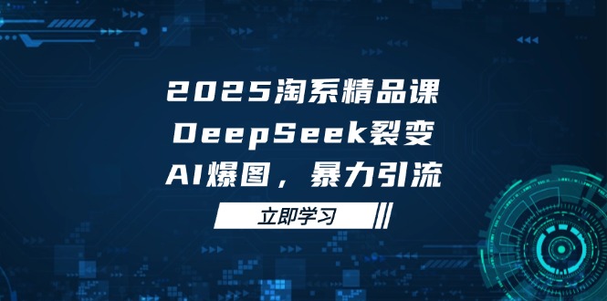 （14639期）2025 淘系精品课，DeepSeek 裂变，AI 爆图，暴力引流-网创资源
