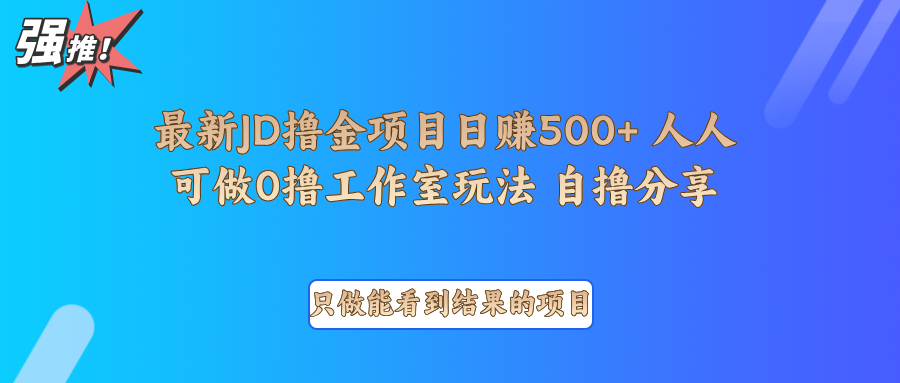 最新项目0撸项目京东掘金单日500＋项目拆解-网创资源