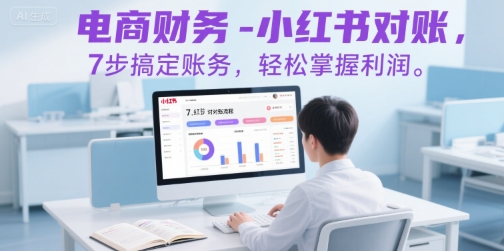 电商财务-小红书对账，7步搞定账务，轻松掌握利润-网创资源