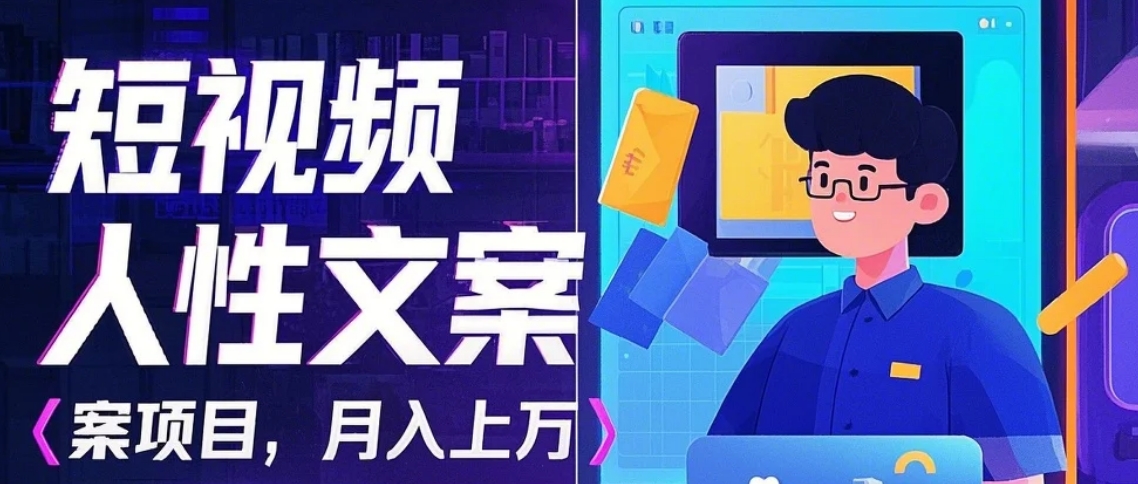 利用AI自动制作短视频人性文案项目：揭秘月入上万的精准流量变现秘籍-网创资源