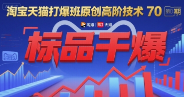 淘宝天猫打爆班原创高阶技术第70期：标品干爆-网创资源