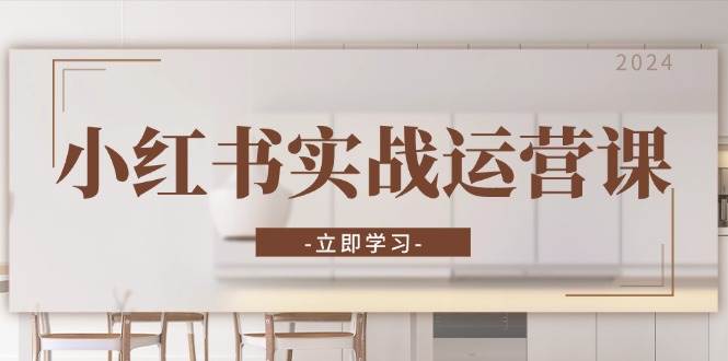 小红书实战运营课：从开通店铺到直播话术，打造爆款笔记与高效直播-网创资源