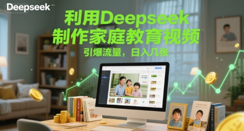 利用Deepseek制作家庭教育视频，引爆流量，日入几张[db:副标题]-网创资源