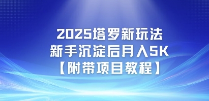 2025塔罗新玩法，新手沉淀后月入5K【附带项目教程】-网创资源