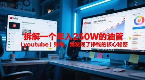 付费文章：拆解一个年入250W的油管（youtube）账号，我发现了挣钱的核心秘密-网创资源