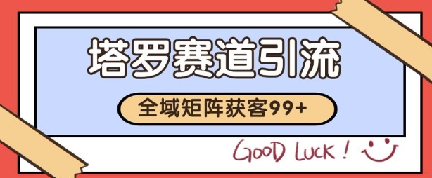 小红书某音塔罗赛道引流获客 自热矩阵日引200+【揭秘】-网创资源
