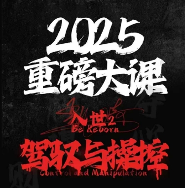 2025重磅大课，入世2，驾驭与控制-网创资源