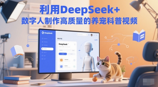 利用DeepSeek+数字人制作高质量的养宠科普视频-网创资源