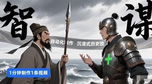 扣子工作流一键生成沉浸式历史故事，一天工作量，3分钟搞定-网创资源