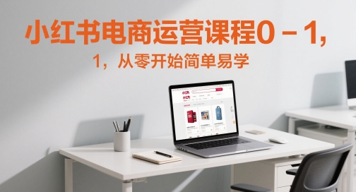 小红书电商运营课程0-1，从零开始简单易学-网创资源