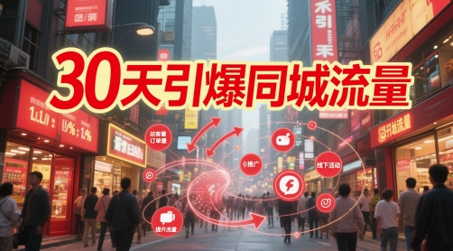 30天引爆同城流量：团购篇 认知篇 流量篇 来客篇 达人篇 老板人设IP篇 投流篇-网创资源