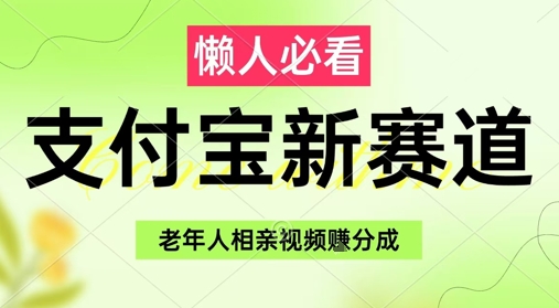 支付宝新赛道，利用老年人相亲视频，挣分成收益，轻松月入过W，操作简单-网创资源