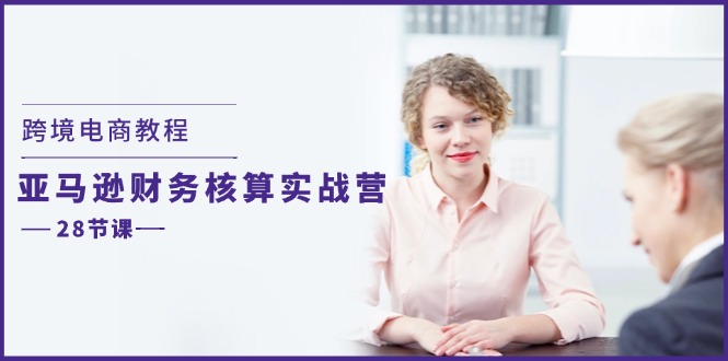 跨境电子商务实例教程：亚马逊平台成本核算实战营（28堂课）-网创资源