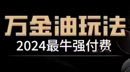 2024最牛强付费，万金油强付费玩法，干货满满，全程实操起飞（更新25年04月）-网创资源