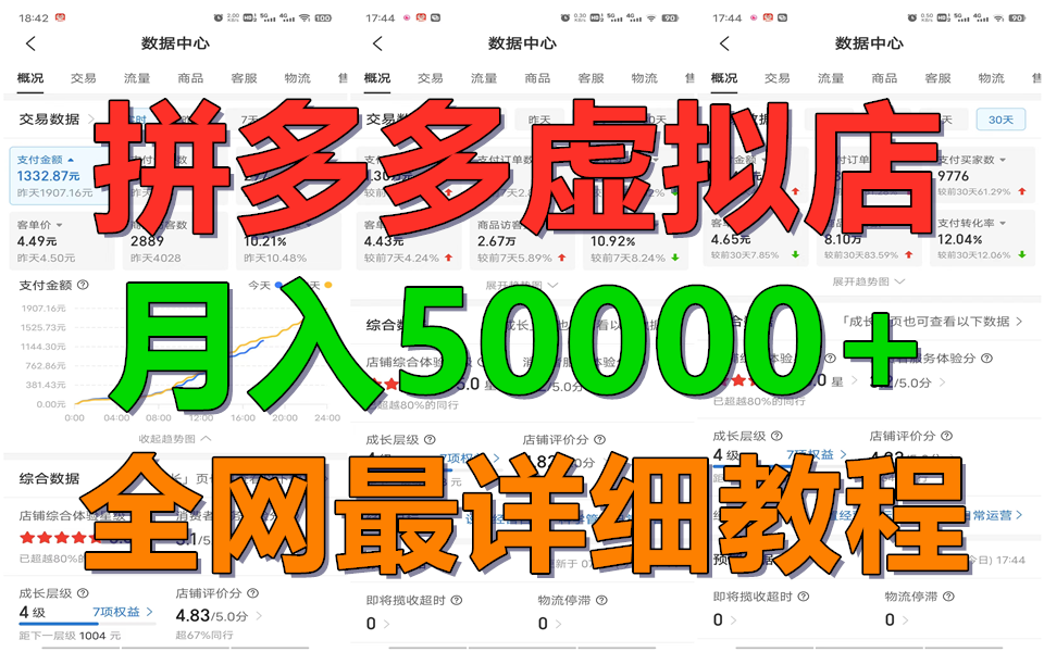 拼多多平台虚似电子商务夏令营月入50000 你也行，爆利平稳长期，第二职业优选-网创资源