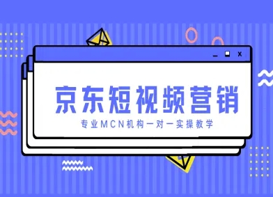 京东短视频营销项目，专业MCN机构一对一实操教学-网创资源