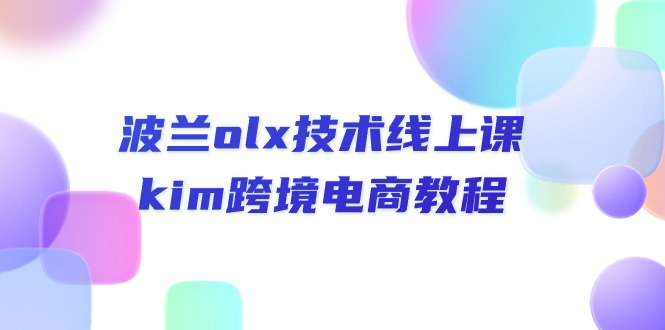 波兰olx技术线上课，kim跨境电商教程-网创资源