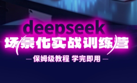 DeepSeek场景化实战训练营，保姆级教程，学完即用，手把手教你用DeepSeek提升效率-网创资源