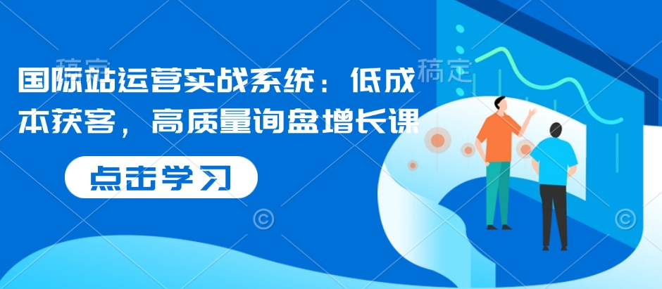国际站运营实战系统：低成本获客，高质量询盘增长课-网创资源