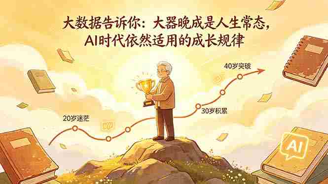 （18288期）付费文章：大数据告诉你：大器晚成是人生常态，AI 时代依然适用的成长规律-网创资源