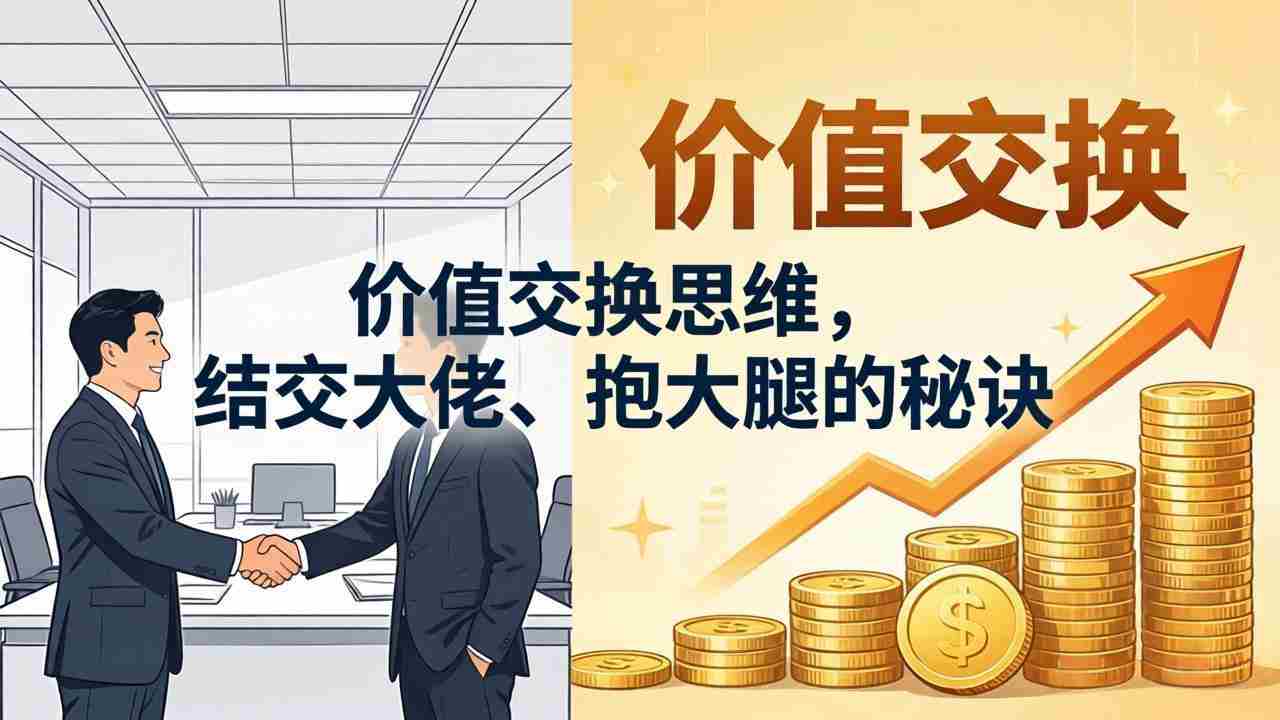 （18258期）某付费文章：价值交换思维，结交大佬、抱大腿的秘诀-网创资源
