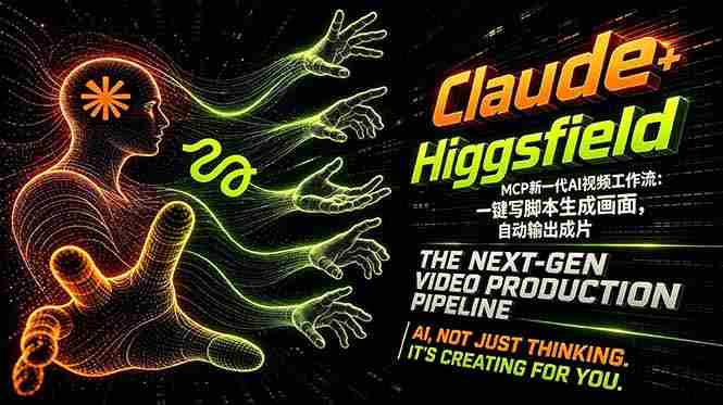 （18345期）Claude+Higgsfield MCP新一代AI视频工作流：一键写脚本生成画面，自动输出成片-网创资源