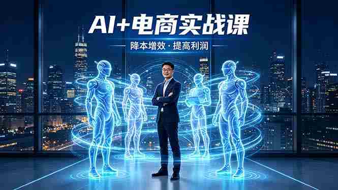 （18328期）AI+电商实战课，1人+N个AI 智能体，把SOP变AI员工，实现降本增效提高利润-网创资源