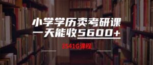 （14561期）小学文化卖考研班，一天收5600（附3580G考研究生合辑）-中创网_专注互联网创业,项目资源整合-网创资源
