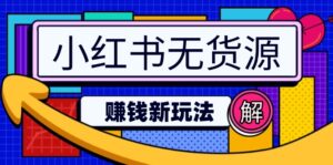 （14424期）小红书的无货源电商挣钱新模式：不用增粉压货直播间，真正实现日破2w-网创资源