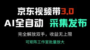 （14262期）京东商城短视频带货3.0，Ai自动式收集＋自动发布，彻底解锁新技能，收益无限制…-网创资源