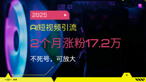 （14213期）2025AI短视频营销，2个月增粉17.2万，不死号，可变大-网创资源