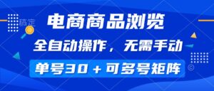 （14155期）电商商品访问，自动式实际操作，不用手动式，运单号一天30 ，多号引流矩阵-网创资源