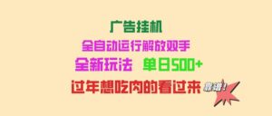（14150期）广告宣传放置挂机 全自动控制 单机版500  可快速复制 玩法简单 小白新手里手简易 …-网创资源