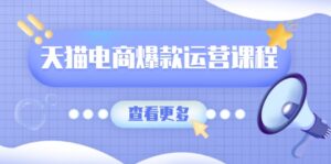 （13910期）天猫电商爆款运营课程，爆款卖点提炼与流量实操，多套模型全面学习-网创资源
