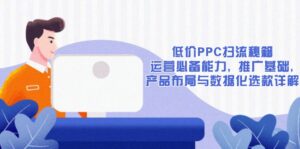 （13879期）低价PPC扫流秘籍：运营必备能力, 推广基础, 产品布局与数据化选款详解-网创资源