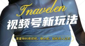 视频号新玩法，废物利用视频，撸分成收益，轻松月入过W【揭秘】-网创资源