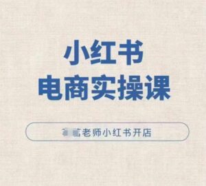 小红薯电商实操课，小红书开店实操必学课-网创资源
