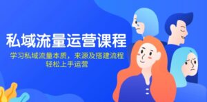 （13765期）私域流量运营课程：学习私域流量本质，来源及搭建流程，轻松上手运营-网创资源
