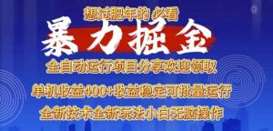 （13675期）2025暴力掘金项目，想过肥年必看！-网创资源