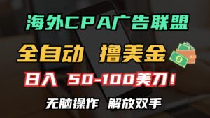 （13593期）海外CPA全自动撸美金, 日入100＋美金, 无脑操作，解放双手-网创资源